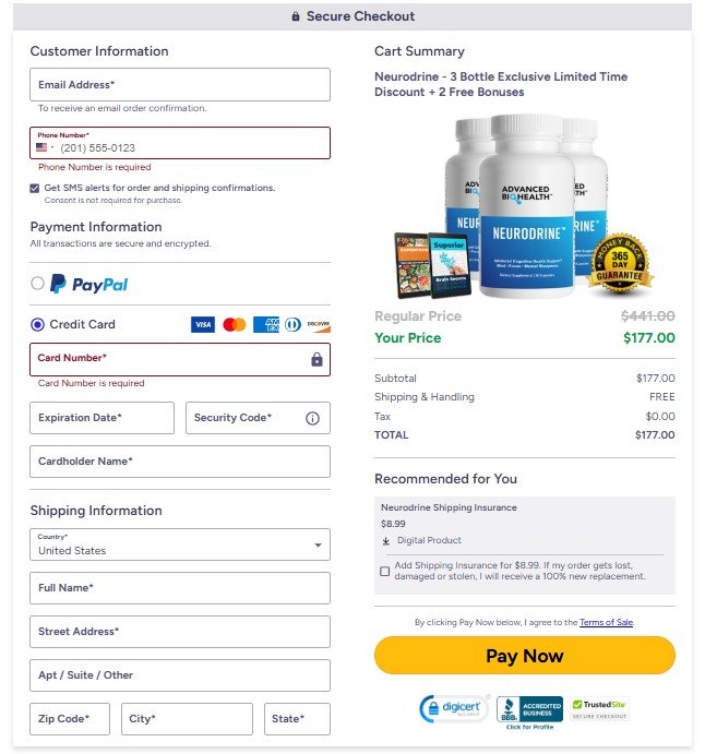 Safe and secure online checkout